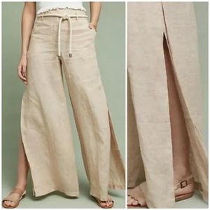 Anthropology Wide Leg Pants (100% Linen)